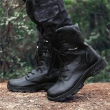 Men Waterproof Leather Boots Hunting Camouflage
