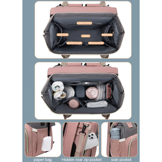 TRAVEL TOTS™ - PORTABLE BABY CRIB AND DIAPER BAG