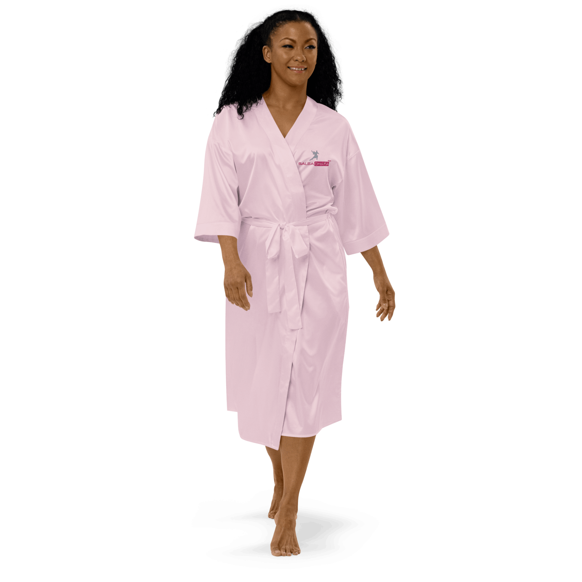 satin robe for salsachata.com dance accessories