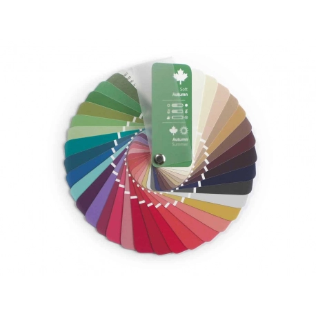 Soft Autumn Color Swatch Fans
