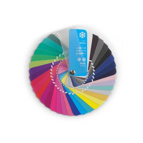 Clear Winter Color Swatch Fans