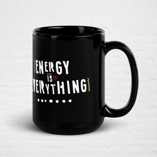 Black Glossy Mug, (EIE)