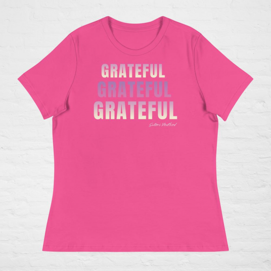 Women's, Relaxed Tee Shirt, (DOL-Grateful)