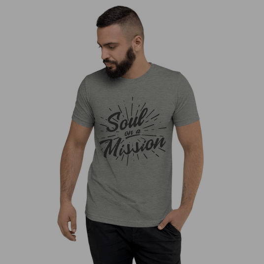 Soul On A Mission (Short Sleeve T) Black Text