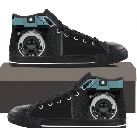 Vintage Camera - Men's Hightop Sneakers