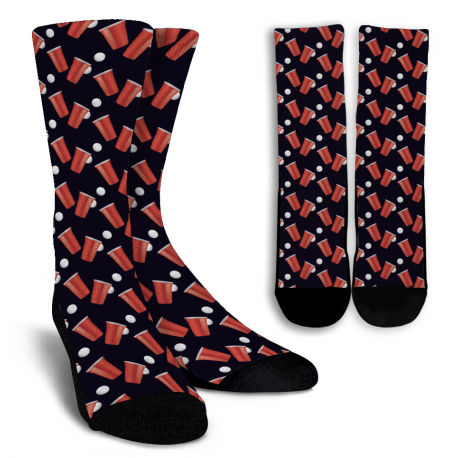 Beer Pong Crew Socks