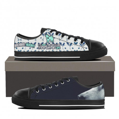 Husky Lowtop Black Sneakers
