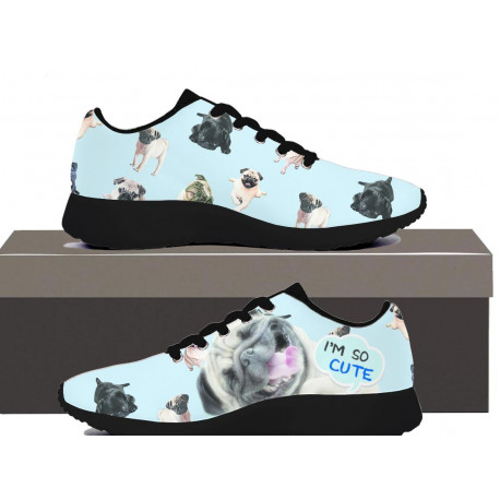 Pug - Women's Sneakers Black