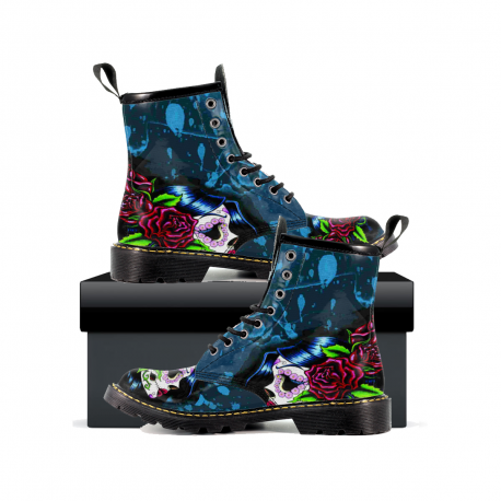 Girl Sugar Skull - Women's Leather Boots