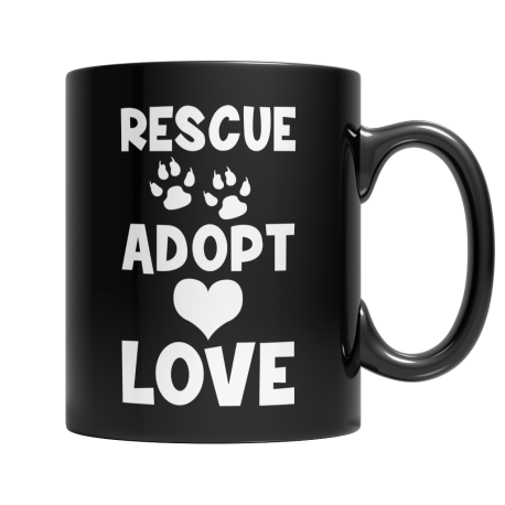 Rescue Adopt Love Mug