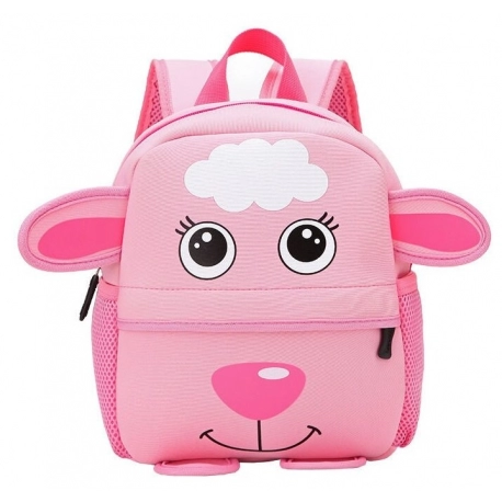 Pink Backpack for Kindergarten - Sheep