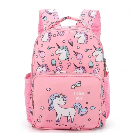 Pink Unicorn Backpack for School