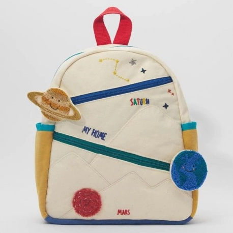Planets Embroidery Backpack for Toddlers