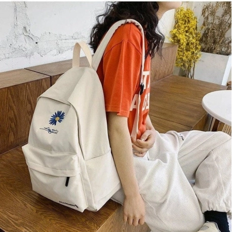 Highschool Backpack - Daisy Flower School Backpack - Large Capacity Backpack - Large Backpack For Girls - Teen School Backpack