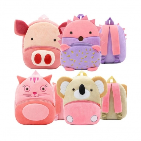 Pink Toddler Backpack - Animal Backpack for Toddlers - Small Toddler Backpack - Small Cute Animal Backpack