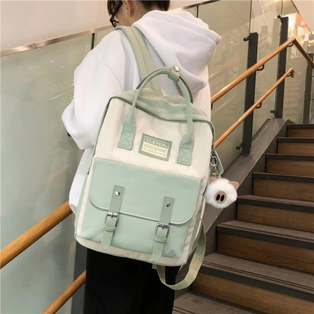Kawaii School Backpack - School Bags for Teens - Cute Rucksack - Pastel Aesthetic Bag - Teen School Backpack