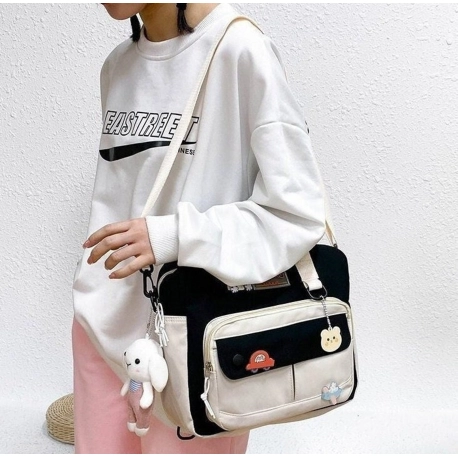 Kawaii School Backpack - Pastel Aesthetic Bag - Kawaii Crossbody Bag - Soft Girl Aesthetic Bag - Kawaii School Bag