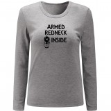 Armed Redneck Inside Women's Long T Shirt