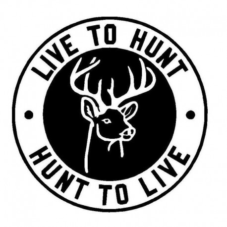 Live To Hunt Deer Truck Vinyl Sticker