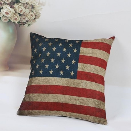 National Flag Pillow Case Sofa Waist Throw Cushion Cover Home Decor