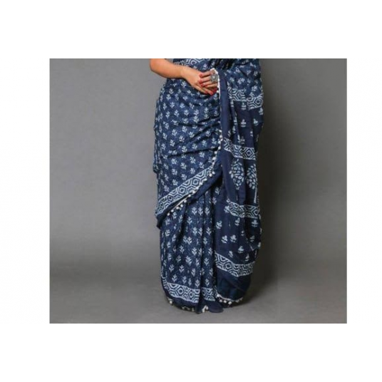 Chanderi in Blue