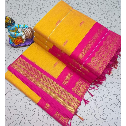 Kalyani Cotton Gadwal Yellow
