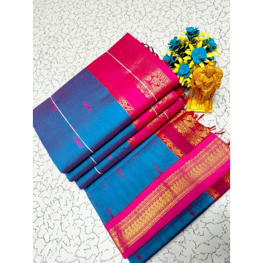 Kalyani Cotton Gadwal Blue
