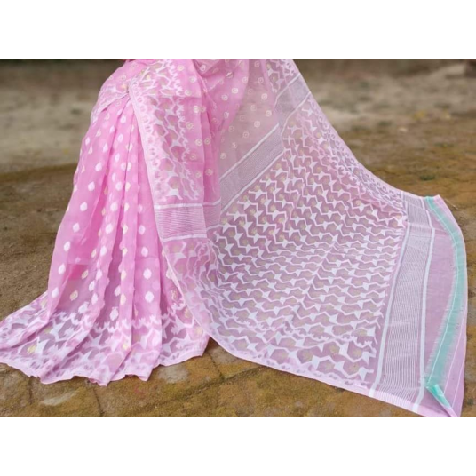 Soft Dhakai in Pink