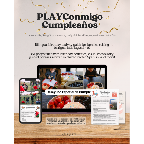 PLAYConmigo Cumpleaños - Bilingual Birthday Activity Guide