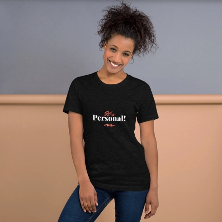 Short-Sleeve Women Black T-Shirt - It's Personal