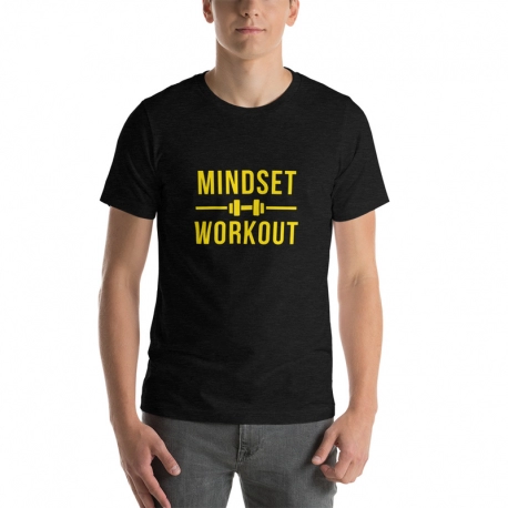 Short-Sleeve Men Black T-Shirt - Mindset Workout