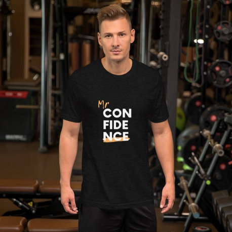 Men Black T-Shirt - Mr Confidence