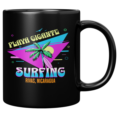 Playa Gigante Departamento De Rivas Nicaragua Taza Negra De Cafe 11 oz