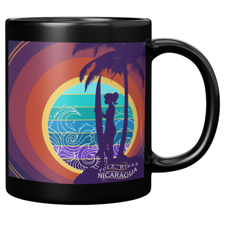 Tola Departamento De Rivas Nicaragua Taza Negra De Cafe 11 oz