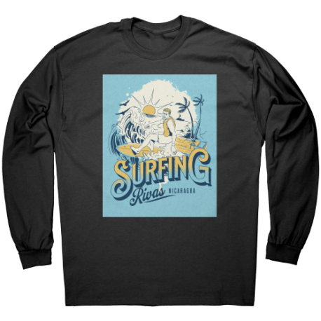 Surfing Rivas Nicaragua Camiseta Unisex Manga Larga