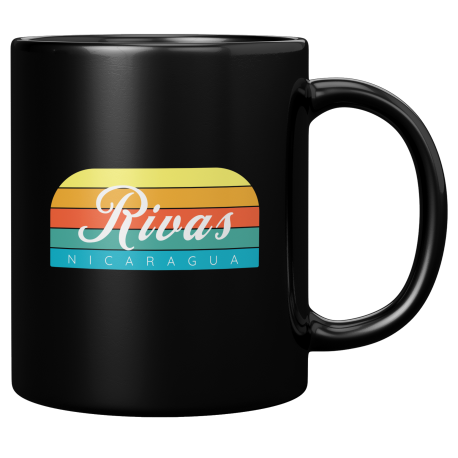 Departamento De Rivas Nicaragua Taza Negra De Cafe 11 oz