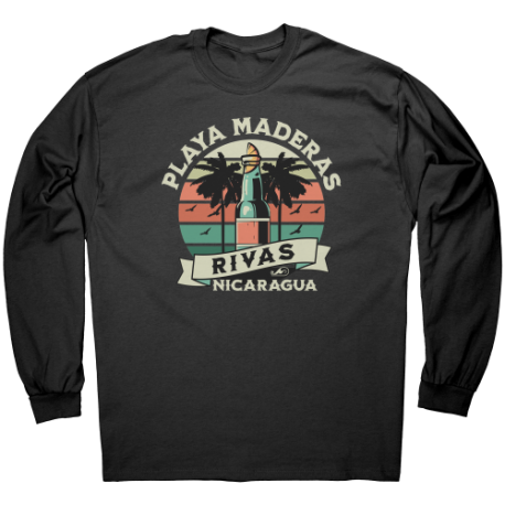 Playa Maderas Rivas Nicaragua Camiseta Unisex Manga Larga