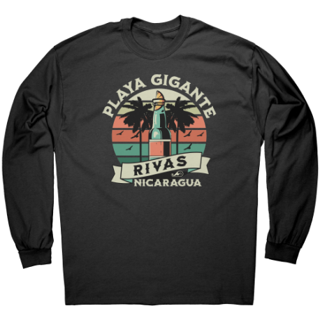 Playa Gigante Rivas Nicaragua Camiseta Unisex Manga Larga