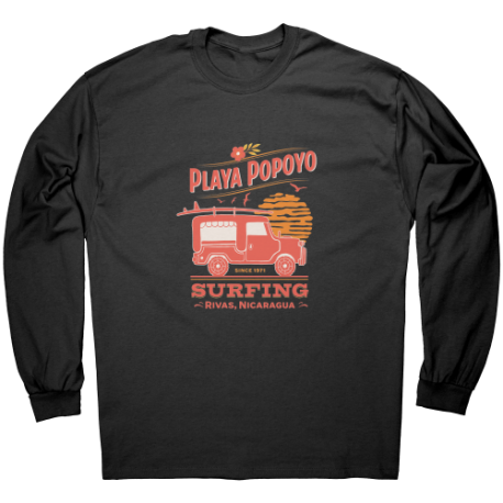 Playa Popoyo Rivas Nicaragua Camiseta Unisex Manga Larga