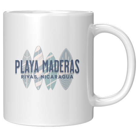 Playa Maderas Departamento De Rivas Nicaragua Taza Blanca 11 oz