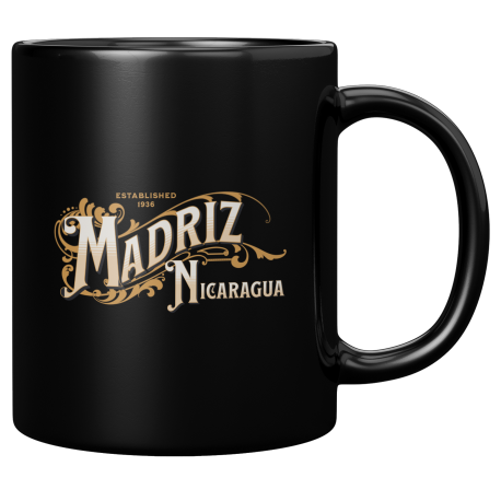 Madriz Nicaragua Taza Negra De Cafe 11 oz