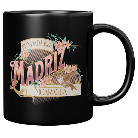 Departamento De Madriz Nicaragua Taza Negra De Cafe 11 oz