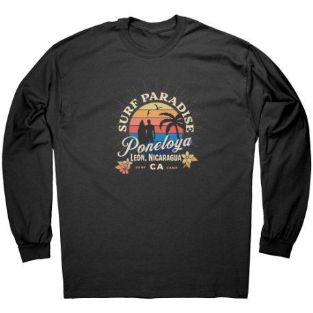 Playa Poneloya Leon Nicaragua Camiseta Unisex Manga Larga