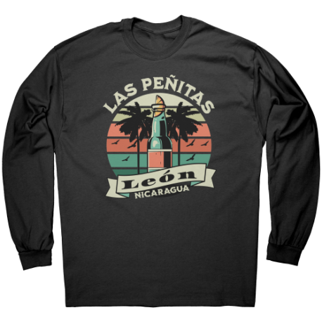 Playa Las Peñitas Leon Nicaragua Camiseta Unisex Manga Larga