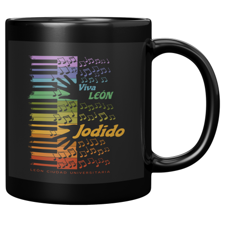 Viva Leon Nicaragua Taza Negra De Cafe 11 oz