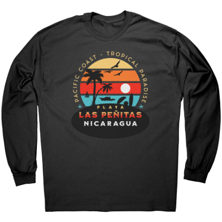 Playa Las Peñitas Leon Nicaragua Camiseta Unisex Manga Larga