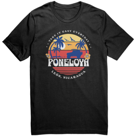 Playa Poneloya Leon Nicaragua Camiseta Unisex