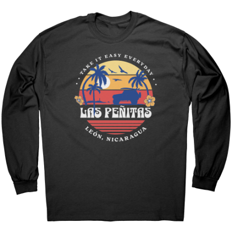 Playa Las Peñitas Leon Nicaragua Camiseta Unisex Manga Larga