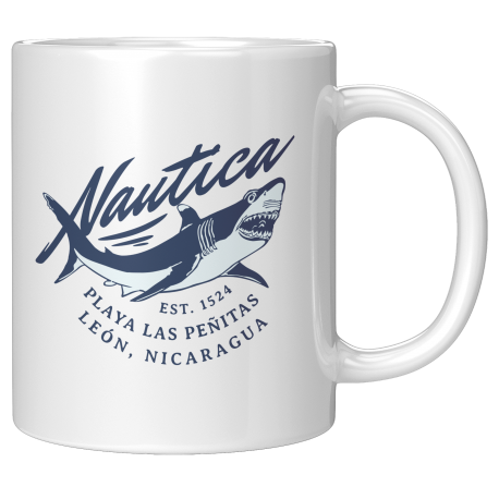 Las Peñitas  Leon Nicaragua Taza Blanca 11 oz