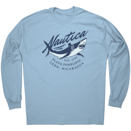 Playa Poneloya  Leon Nicaragua Camiseta Unisex Manga Larga